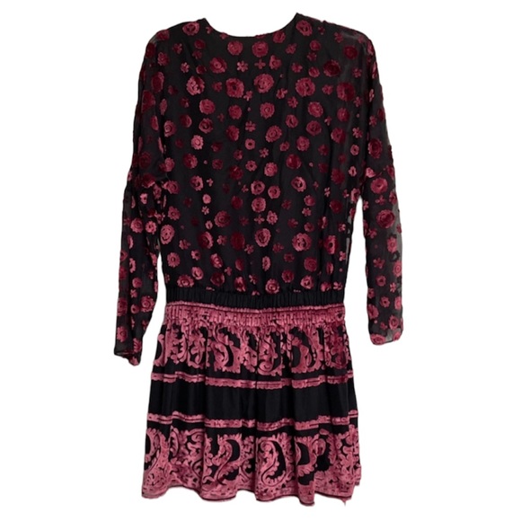 Ramy Brook NWT Clarice Velvet-Burnout Dress - Picture 3 of 12